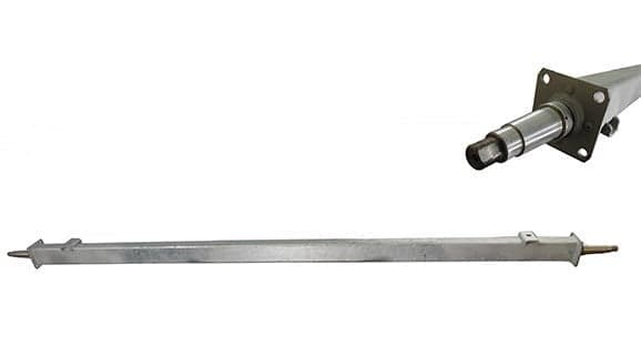 2″x2″ 71″ Track 57-3/8″SC Straight Spring Axles - PH2901 - 2X2X71TR 57-3/8SC HD[NO HUBS]
