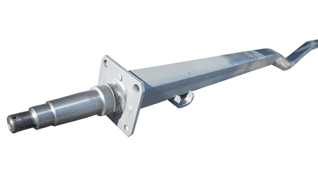 2″x2″ 86.5″Track 73-3/8″SC "V" Spring Axles - PH3254- 2X2X86.5TR 73-3/8SC HD[NO HUBS]