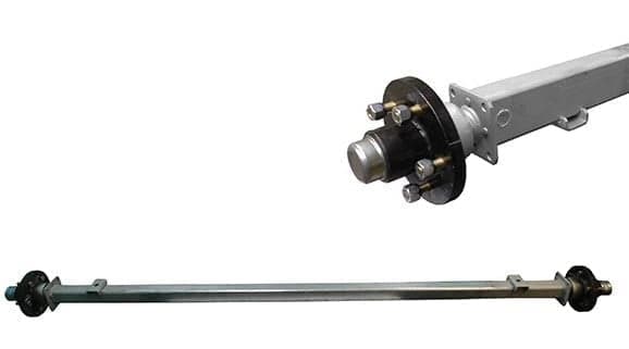 2″x2″ 88″ Track 73-3/8″SC Straight Spring Axles - PH3271 - 2X2X88TR 73-3/8SC 5L HD
