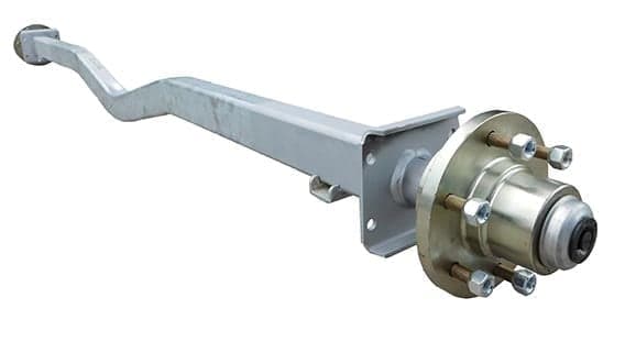 2″x3″ 93″ Track 75″SC "V" Spring Axles - PH4740-1 - 2X3X93TR 75SC 6L