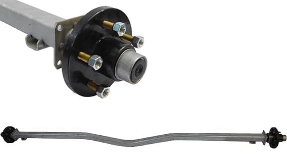 2"x2" 93" Track 76" SC "V" Spring Axles - 5L HD