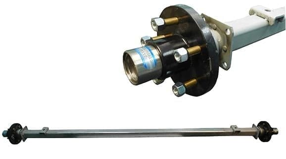 2"x2" 93" Track 75"SC Straight Spring Axles - 5L HD