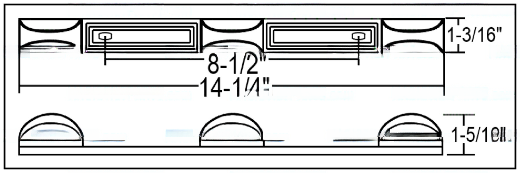 PL1186 ~ LED 3-PIECE LED LIGHT BAR >80" OPTRONICS MCL97