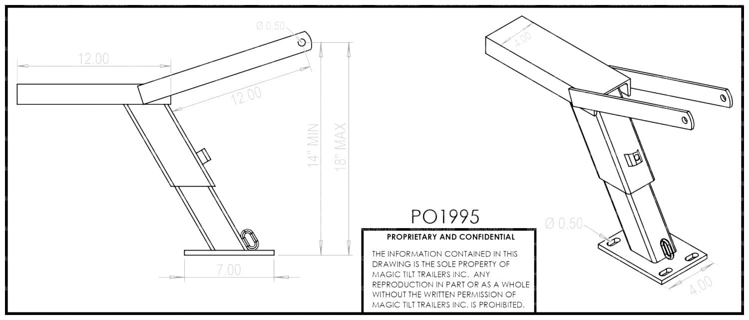 PO1995 ~ PRO-DRIVE WINCH POST / SEAT (ADJUSTABLE)