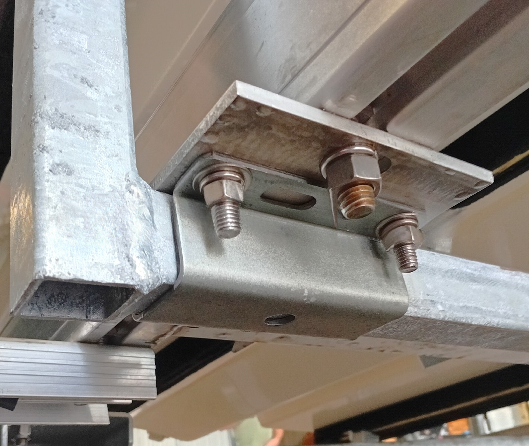 PS2655 ~ CA CHANNEL MOUNT GUIDE POLE MOUNT PLATE ALUMINUM