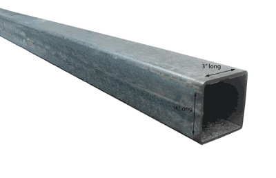 3"X4" Galvanized Tongue - PU5002 - 3"X4" PER FOOT 7GA