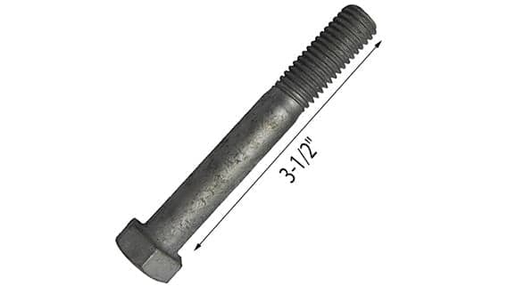 1/2" Galvanized Hex Head Screws - PY1640-HEX HD 1/2 X 3-1/2 HDG
