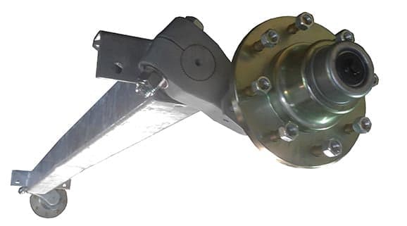 Boat trailer axles