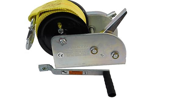 Trailer winches and tie-down hardware