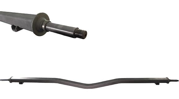 2″x2″ 86.5″Track 73-3/8″SC "V" Spring Axles - PH3203- 2X2X86.5TR 73-3/8SC ED(NO HUBS)