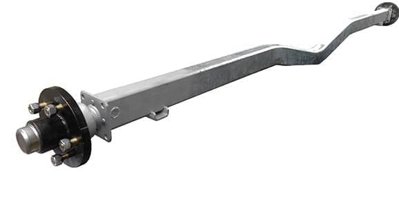2″x3″ 86.5″ Track 73-3/8″SC "V" Spring Axles - PH3319- 2X3X86.5TR 73-3/8SC 5L W/FLNG