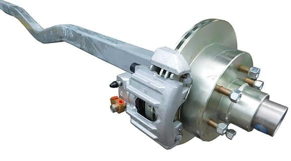 2″x3″ 86″ Track 67″SC "V" Spring Axles - PH4301-1 -2X3X86TR 67SC 6L DISC