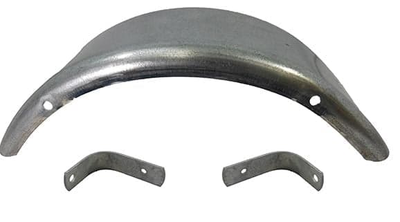 Galvanized Fenders for Single Axle Trailers - PI1005-7X21X24 W/BRKT 8"&12"